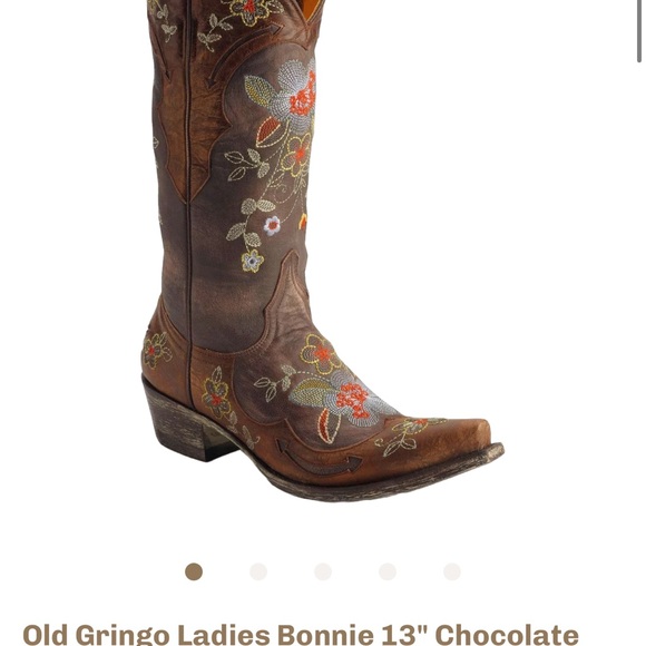 Old Gringo Bonnie boots in chocolate and brass size 9 - Picture 4 of 13
